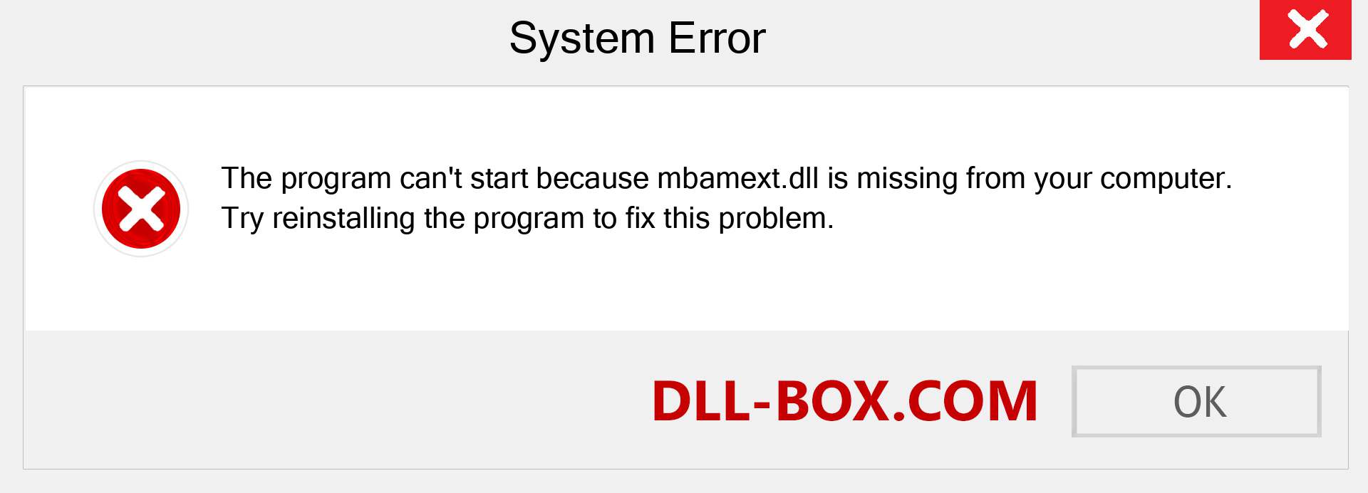  mbamext.dll file is missing?. Download for Windows 7, 8, 10 - Fix  mbamext dll Missing Error on Windows, photos, images